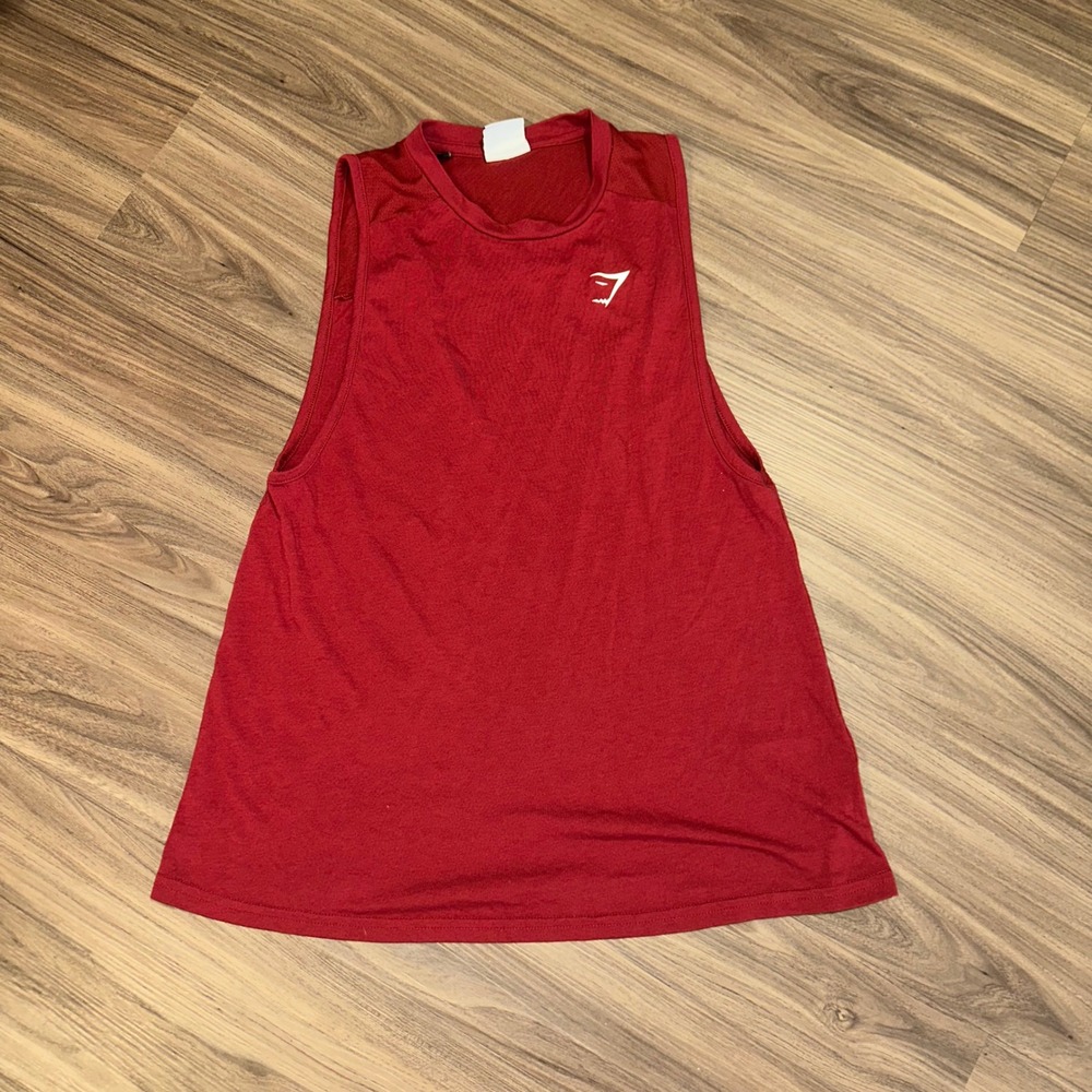 Gymshark‎ Training Tank Top - Women's Small Red Sleeveless Workout